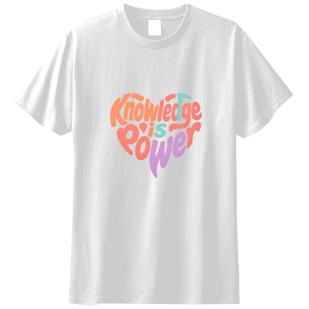 Knowledge is power　Tシャツ / noma